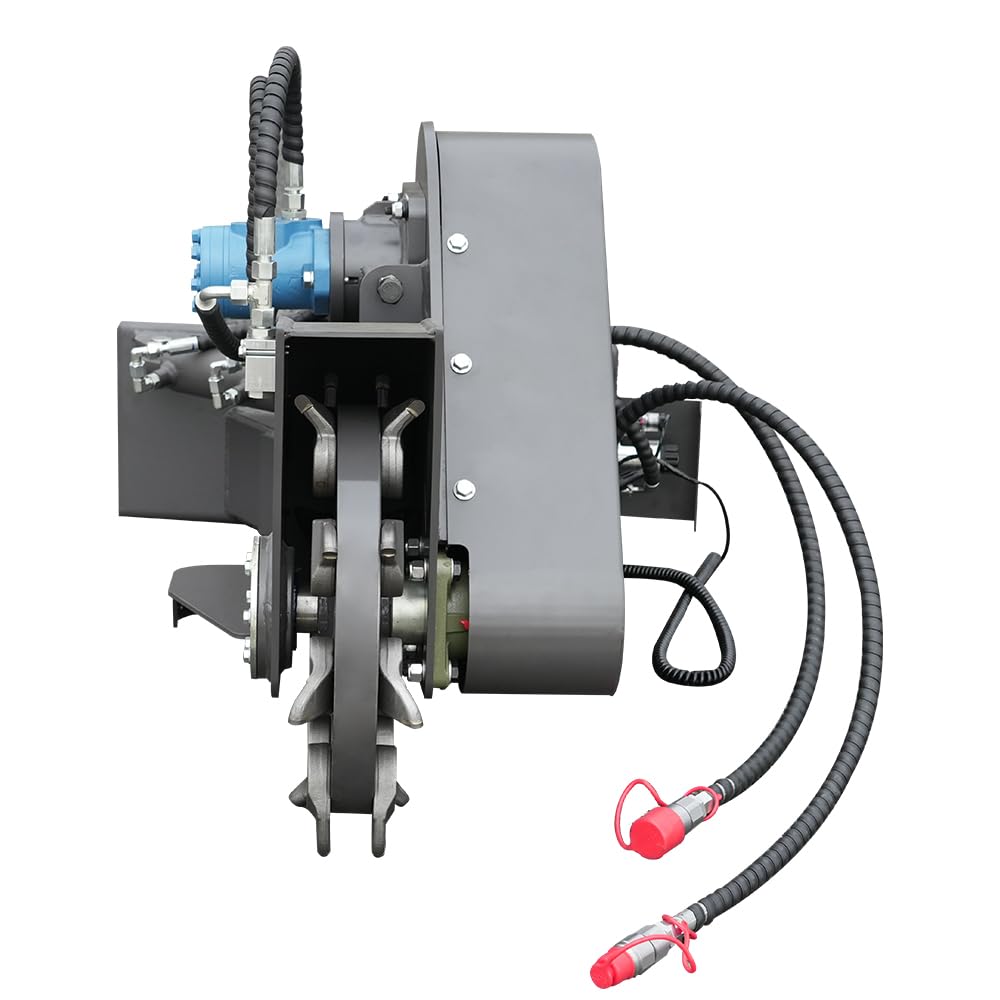HUAYEE Swing Stump Crusher Attachment for Skid Steer Loaders - Ideal for Landscaping, Farm & Land Clearing - USA Stock