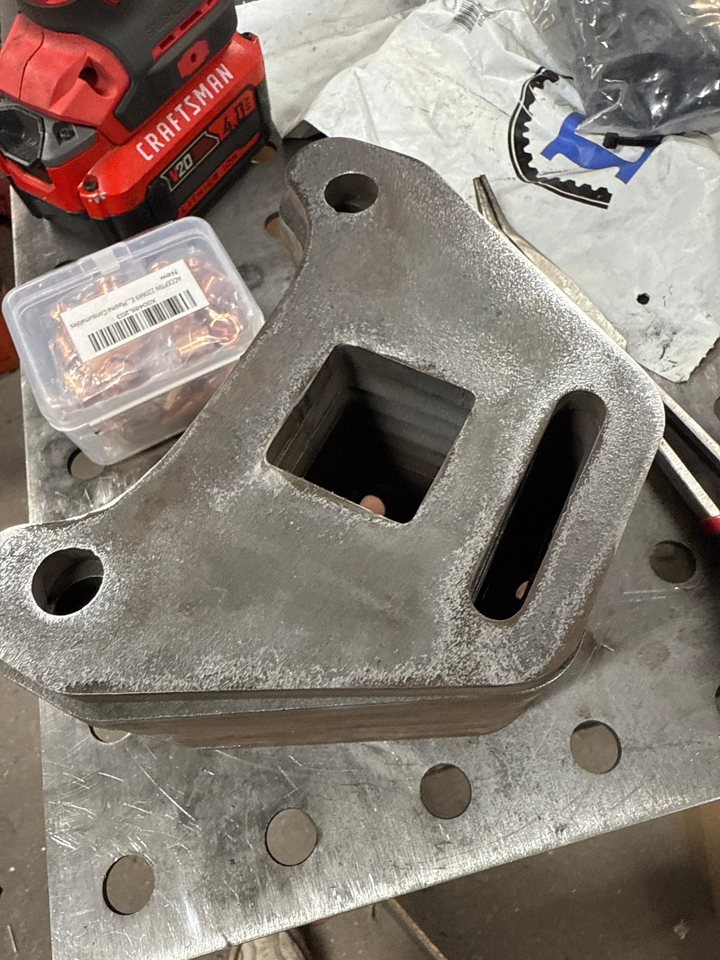 Mini Excavator Track Drive Motor Guard with Tow Mount