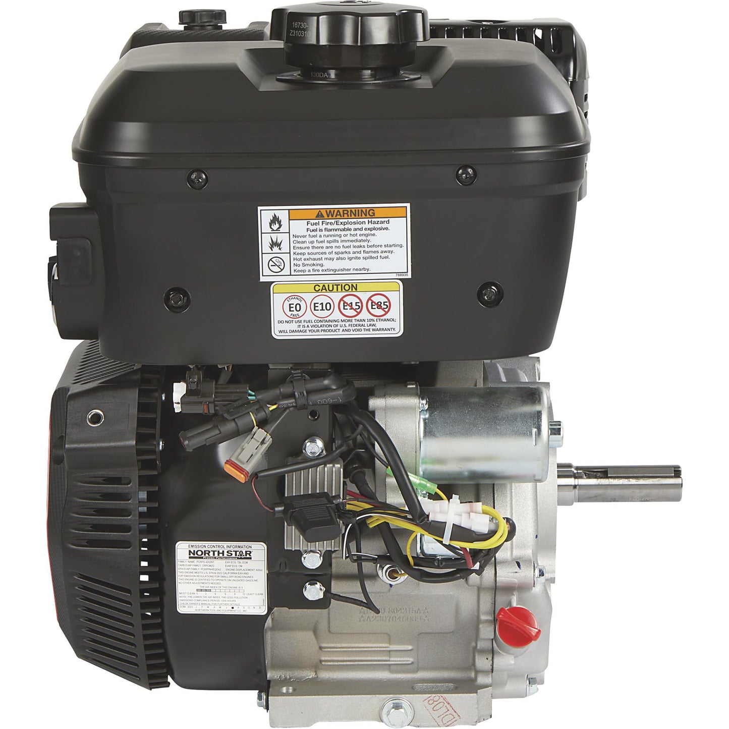 NorthStar e420 EFI Horizontal OHV Engine with Electric Start — 420cc, 1in. x 3.48in. Shaft