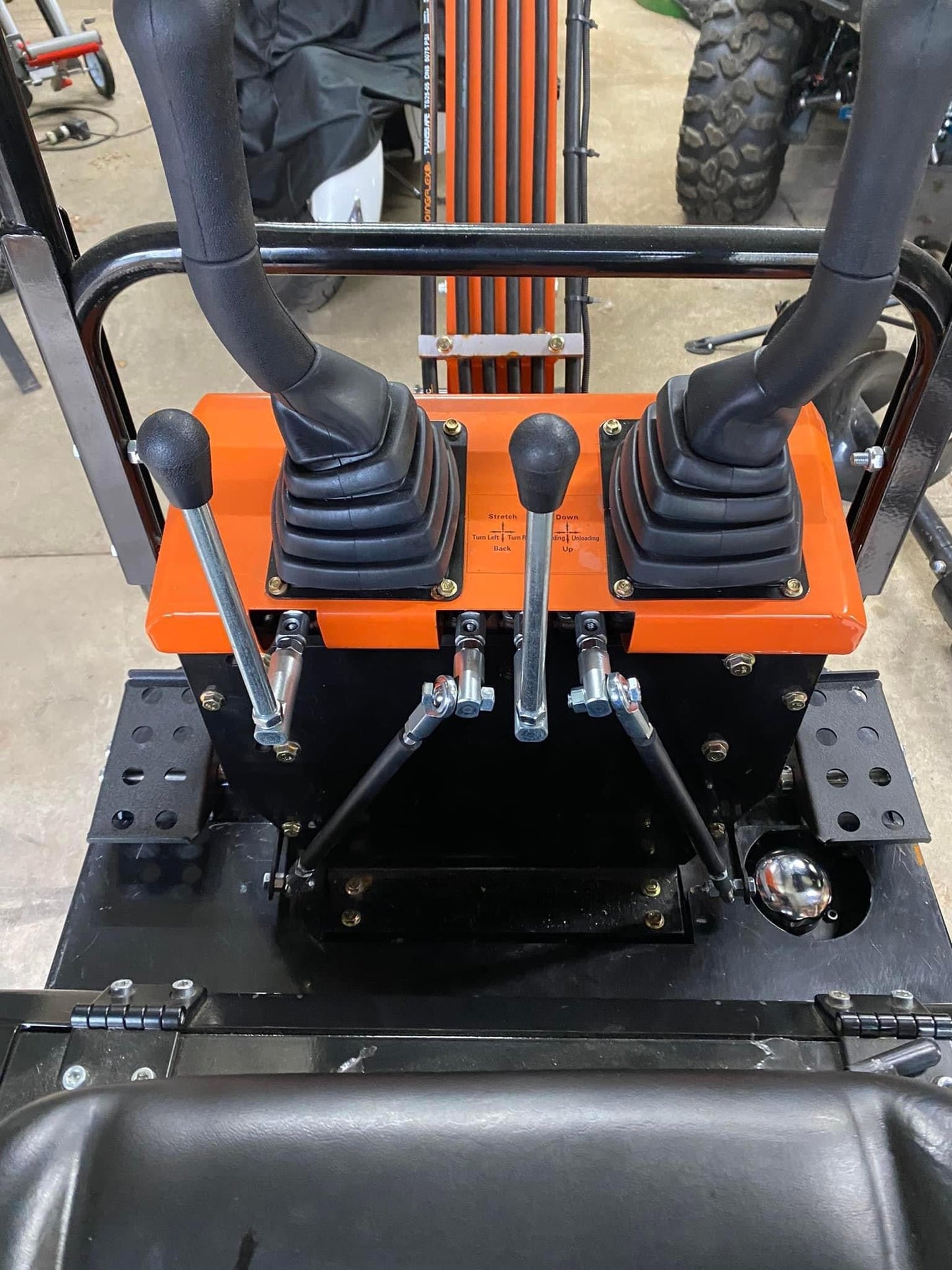 1 ton mini excavator pedal kit powder coated (pre order)