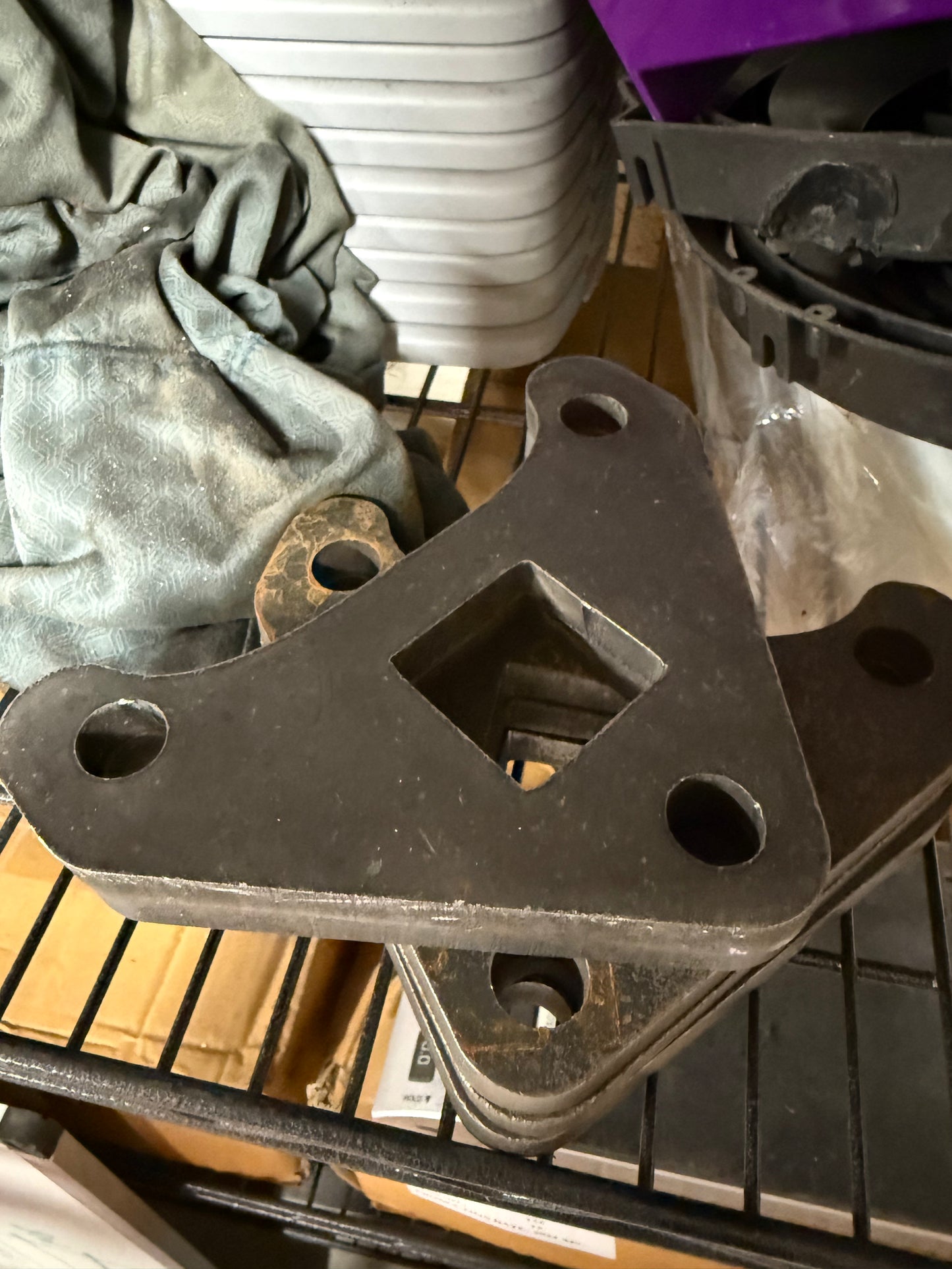 Mini Excavator Track Drive Motor Guard with Tow Mount
