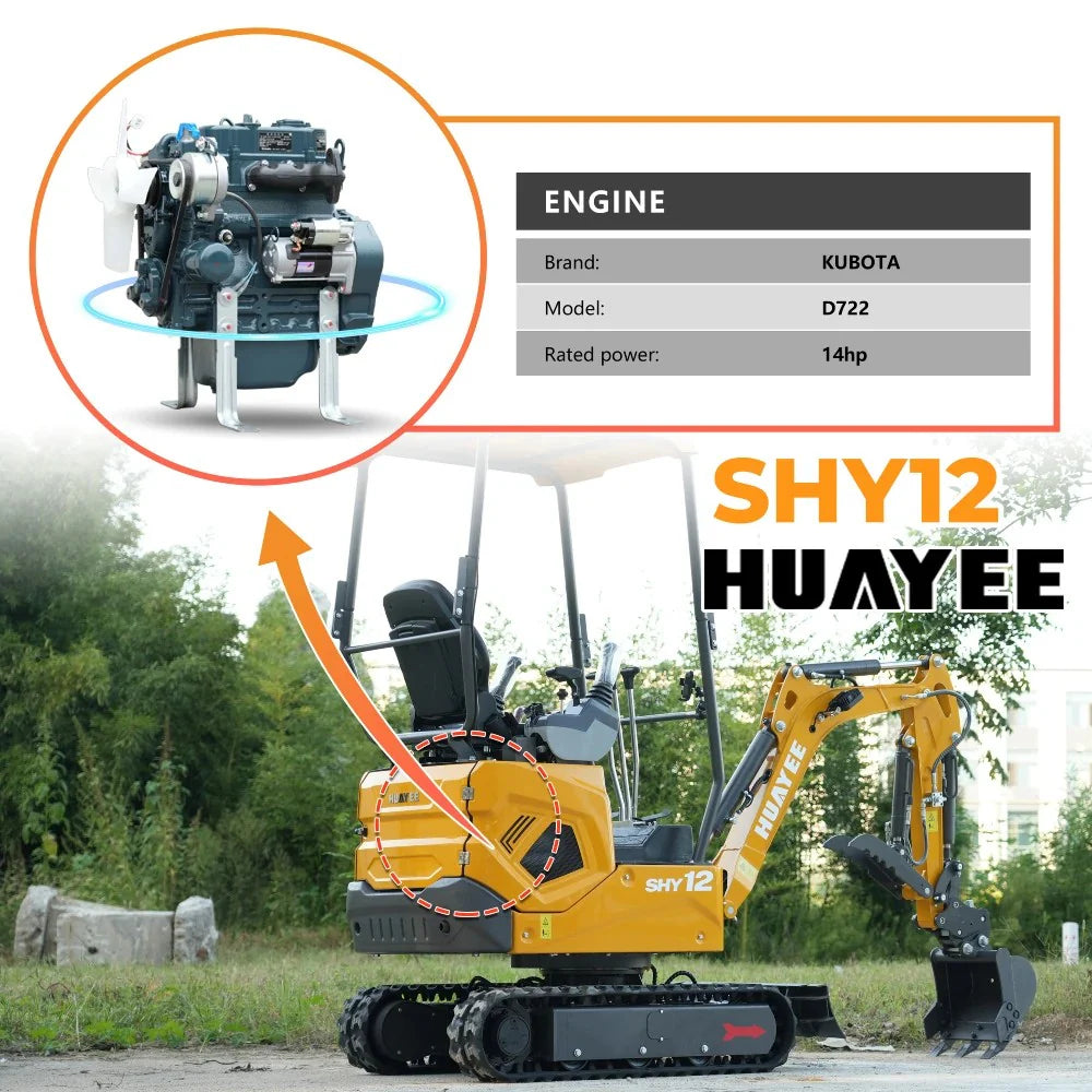 HUAYEE SHY12 Mini Excavator
