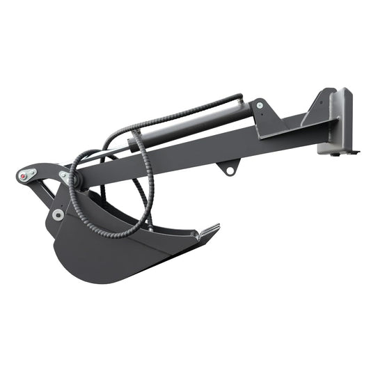 HUAYEE Mini Skid Steer Loader Backhoe Arm with Bucket - Heavy Duty Digging Attachment USA Stock