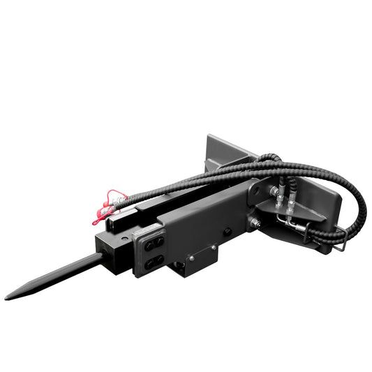 HUAYEE Hydraulic Breaker Attachment for Skid - Steer Loaders - Ideal for Construction Demolition, Rock Breaking & Concrete Crushing - USA Stock