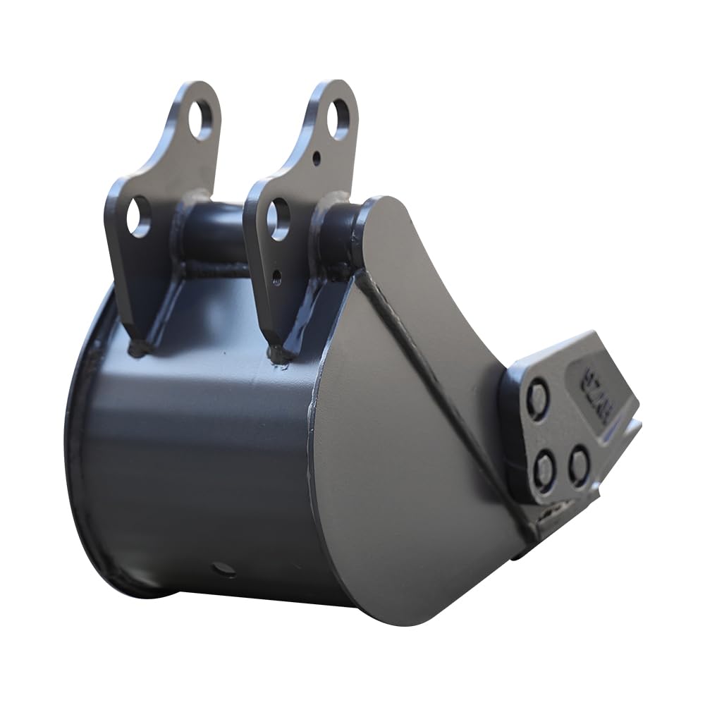 HUAYEE 200mm Narrow - Tooth Bucket Attachment for Mini Excavators - Ideal for Ditching, Small Excavation Projects - USA Stock