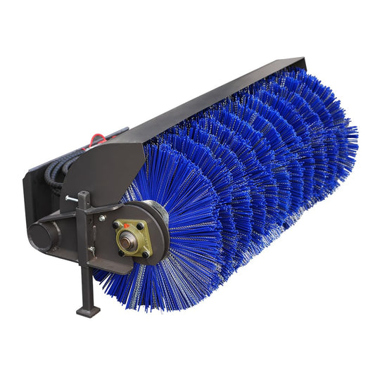 HUAYEE Mini Skid Steer Loader Sweeper - Rotary Brush Cleaner Attachment USA Stock