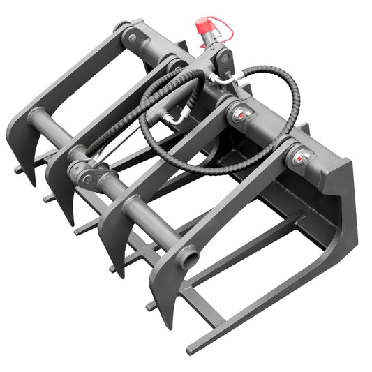 HUAYEE Log Grapple Attachment for Skid - Steer Loaders - Ideal for Wood Handling, Landscaping & Farm Work - USA Stock