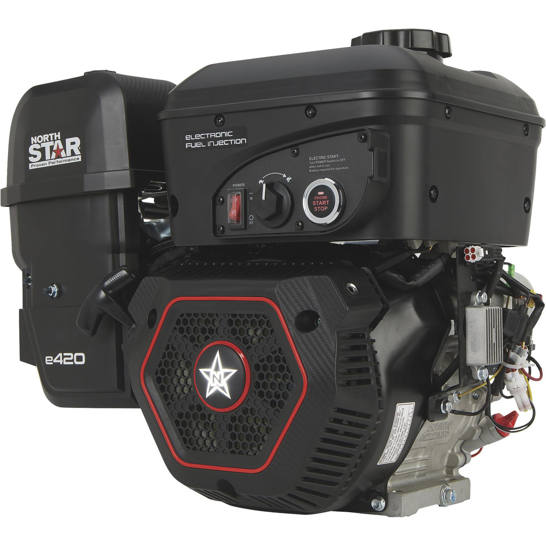 NorthStar e420 EFI Horizontal OHV Engine with Electric Start — 420cc, 1in. x 3.48in. Shaft
