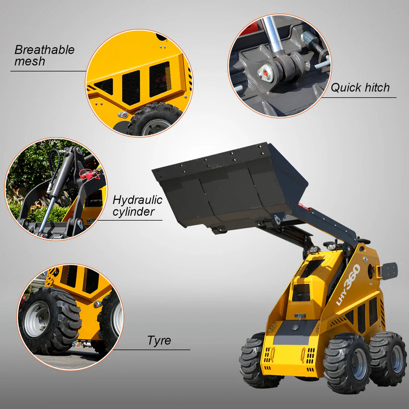 HUAYEE LHY360 Mini Skid Steer Loader