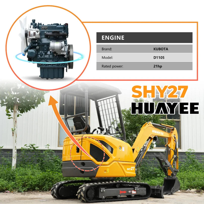 HUAYEE SHY27 Mini Excavator