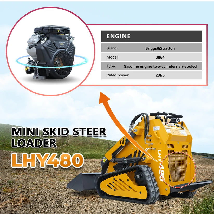 HUAYEE LHY480 Mini Skid Steer Loader
