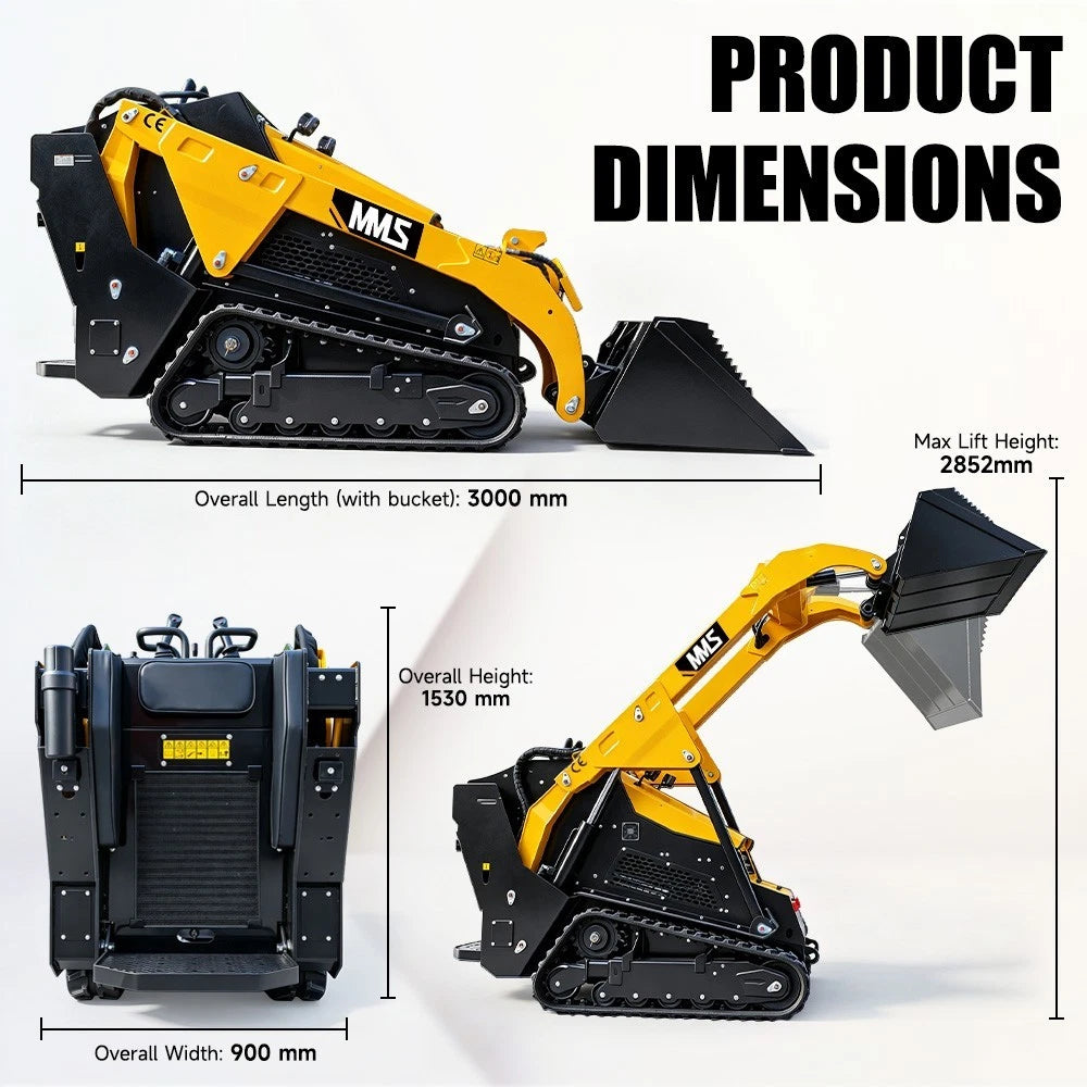 MMS MS1000 Mini Skid Steer Loader V1000 FREE SHIPPING