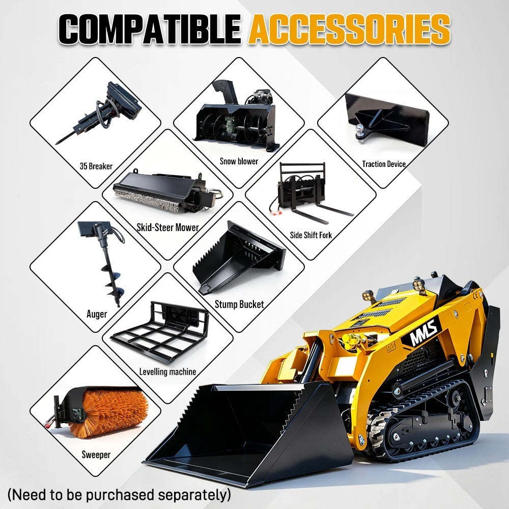 MMS MS1000 Mini Skid Steer Loader V1000 FREE SHIPPING